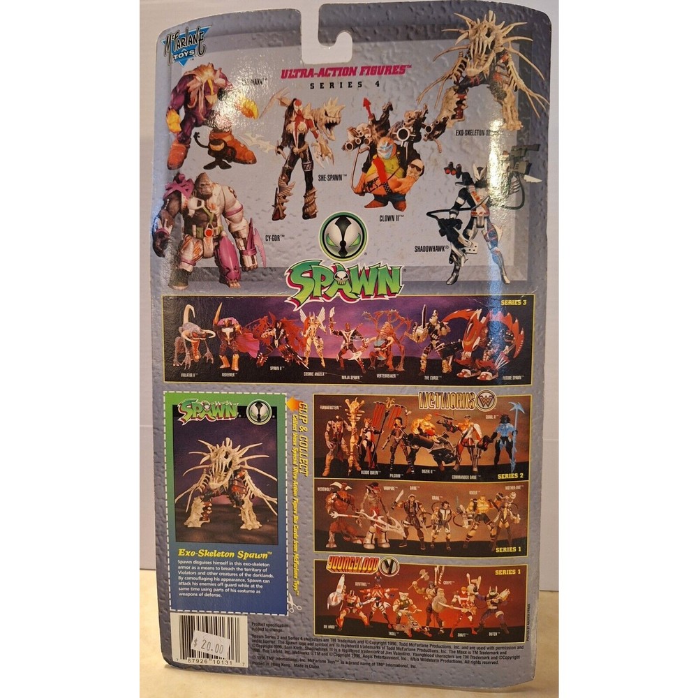 1996 SPAWN EXO-SKELETON McFarlane Toys Deluxe Edition Ultra-Action Figure New - Picture 2 of 2
